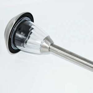 Lampe solaire LED Hejia en forme de chapeau, étanche, en acier inoxydable, pour pelouse et aménagement paysager, éclairage extérieur nocturne - Product Image 1