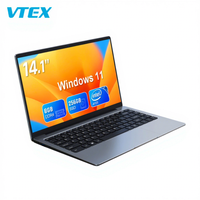 Meilleur prix 14.1 pouces bureau affaires personnels ordinateurs portables à domicile Quad Core Hd Slim Mini ordinateur portable ordinateur portable Portable