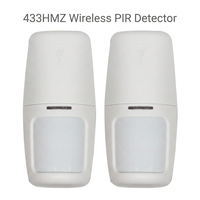 Détecteur de mouvement PIR sans fil 433 MHz, système d'alarme de sécurité domestique, détecteur infrarouge ABS pour intérieur, système d'alerte anti-intrusion intelligent pour le corps humain