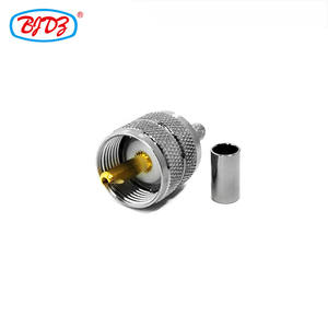 Conector Coaxial RF Macho Recto UHF de Bajo Precio de Fábrica para RG58 RG223 RG142, Convertidor, Conforme a RoHS, en Stock - Product Image 3