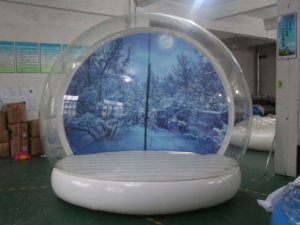 맞춤형 2m/3m/4m 지름 크리스마스 풍선 스노우 글로브 볼 투명 포토 부스 인기 판매 - Product Image 2