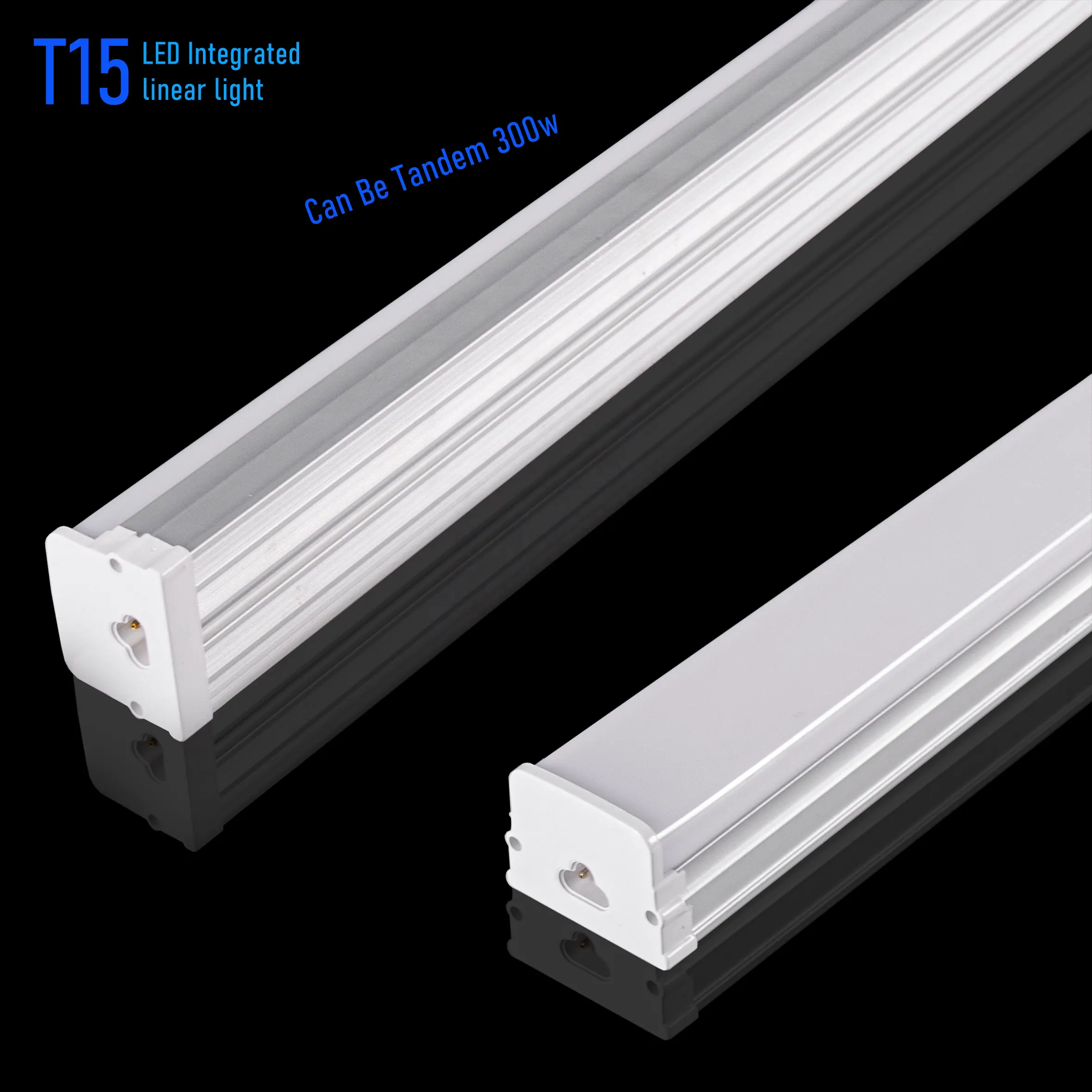 Hot sales 2ft 4ft 5ft shop light modern Linkable Aluminum profiles T15 Led Linear Batten Light