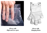Gants jetables résistants et imperméables, fins, en plastique, personnalisables pour usage domestique, services OEM disponibles