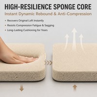 Mousse isolante thermique en tissu collé sur mesure, largeur fixe 1,5 m, pour l'intérieur de voiture et les chaussures
