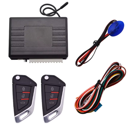 High Quality One-Way Push Button Keyless Entry Immobilizer Auto Alarm Remote Starter Engine Start/Stop Feature DC 12v 100m