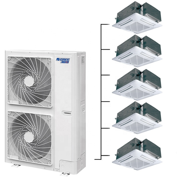 Solar Power Multi Split Ac Dc Hybrid Inverter Vrf Multi Zone Cooling and Heating Air Conditioner