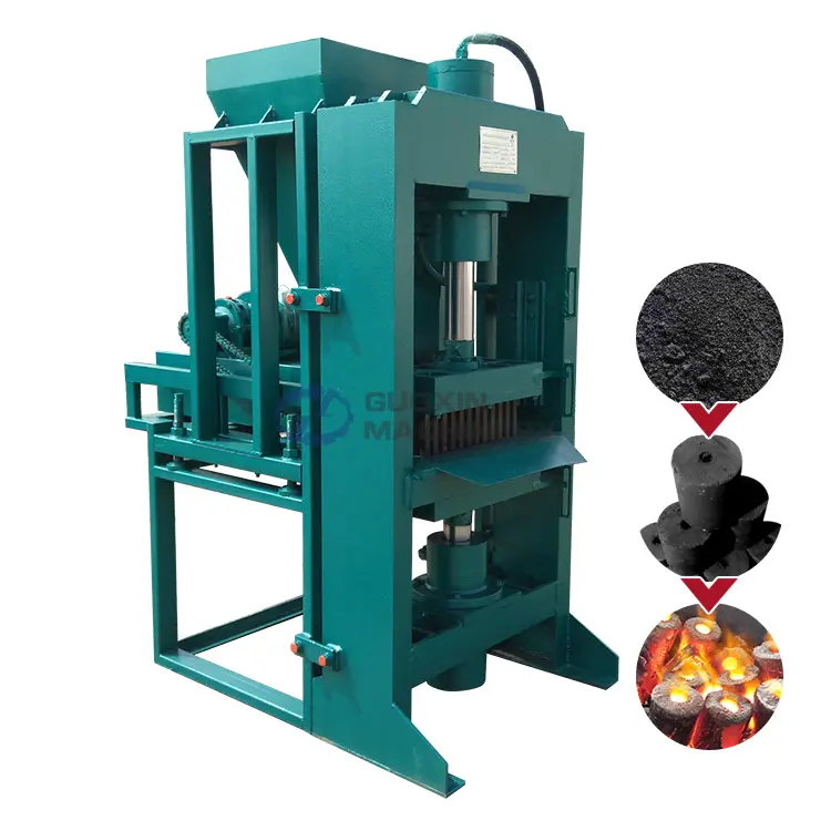 Máquina multifunción de briquetas de carbón de cáscara de coco, fabricación de carbón de Bambú