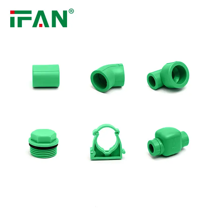 Ifan-accesorios de tubería de plástico de Color verde, materiales de fontanería, tapa de extremo de tubería de rosca Ppr, venta al por mayor de fábrica de China