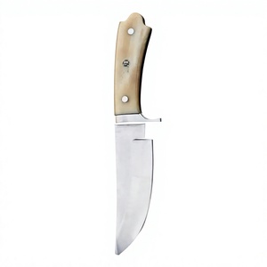 Professional Custom Stainless <b>Knife</b> with <b>Bone</b> <b>Handle</b> for Leatherwork Woodcraft Hunting Includes Handmade Sheath <b>Knives</b> - Product Image 1