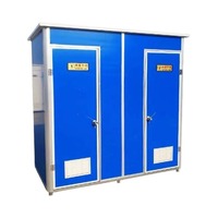 Toilettes portables préfabriquées de couleur personnalisée, toilettes de luxe durables, salle de bain mobile simple à vendre