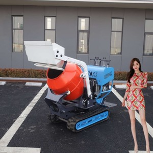 Concrete Mixers Truck Small Hydraulic Loading <b>Track</b> Crawler Mini <b>Dumper</b> Loader Garden Loader With High Tipping - Product Image 2