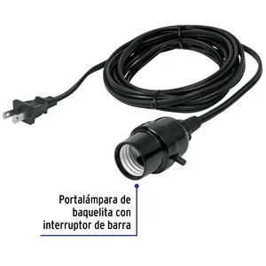 VOLTECK 6-Pack portalampada con cavo da 4m E27 a soffitto a forma di rosa in metallo a Base di rame - Product Image 2