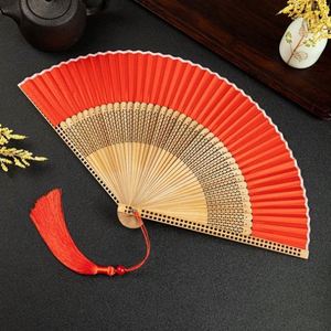 Éventail pliant portable traditionnel japonais-chinois en bambou, imprimé sur mesure, fait main, écologique, pour la performance, la danse Hanfu et l'artisanat - Product Image 3