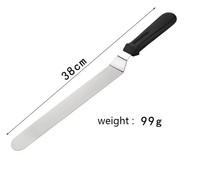 Spatule à gâteau angulaire en acier inoxydable de 10 pouces, couteau à palette écologique pour lisser la crème, outils de décoration de gâteaux et de pâtisserie