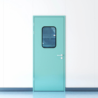Système de porte en verre intérieur d'atelier d'hôpital de style ouvert de balançoire coulissante automatique de sécurité moderne d'OREDY hermétique