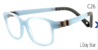 Lunettes optiques pour enfants en silicone transparent à monture intégrale, écologiques, à changement de couleur, rouges, sans vis, avec monture amovible, importées
