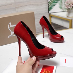 Christianese louting tacchi a spillo 12cm così Kate Red Sole tacchi sandali firmati scarpe <span class=keywords><strong>Sexy</strong></span> pelle verniciata sandali tacco alto - Product Image 4