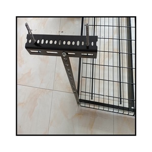 철사 decking 선반을 가진 조정가능한 천장 벽돌쌓기 체계 까만 벽 선반 머리 위 차고 저장 선반 - Product Image 5