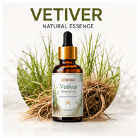 Huile essentielle de vétiver en gros |   Prix d'usine pour la base de parfum, le fixateur et la fragrance