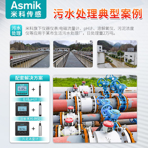 เครื่องวัดการไหลแบบแม่เหล็กไฟฟ้า Asmik DN50 แบบเชื่อมต่อหน้าแปลน สำหรับบำบัดน้ำเสีย อุตสาหกรรม และน้ำใช้ในครัวเรือน - Product Image 3
