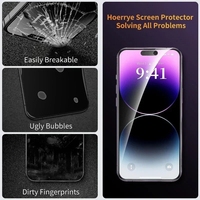 Protecteur d'écran de confidentialité en verre trempé anti-espion pour IPhone 16 14 11 12 13 15 Pro Max Mini Plus