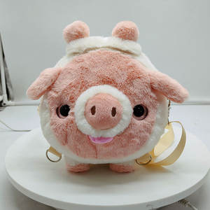 カスタムデザイン漫画マスコットロゴ人形豚ぬいぐるみバッグアクセサリーとプロモーションプレゼント - Product Image 2