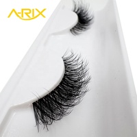 Cils en bande A-RIX en faux vison, longueur moyenne, 3D, indispensables, pour un look naturel et volumineux, fabriqués à la machine, haute qualité