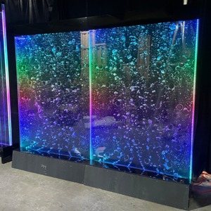 Pantalla decorativa de pared con cascada de acrílico LED, separador de ambientes con burbujas de agua danzantes. - Product Image 2