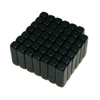 N42MEpoxy noir adhésif personnalisé magnétique multipolaire fort mini bande aimant