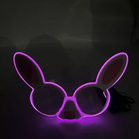 Lunettes lumineuses LED clignotantes en forme de cœur pour fêtes et concerts, grandes, pour Halloween et Noël