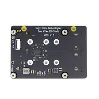Carte adaptatrice PCIe vers M.2 pour Raspberry Pi 5 X1005, compatible NVMe 2280, double lecteur SSD, carte de développement