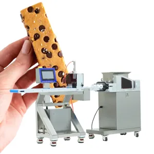 Altro Snack data Bar che fa macchina per lo stampaggio biscotti estrusore di pasta e macchina da taglio macchina per barrette proteiche per le piccole imprese