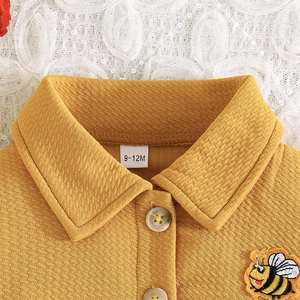 เสื้อผ้าเด็กผู้หญิง แฟชั่นเดรสแขนยาว/แขนกุด แต่งระบาย ผ้าสแปนเด็กซ์/โพลีเอสเตอร์ สำหรับฤดูใบไม้ร่วง ขายส่งจากโรงงาน ชุดสองชิ้น - Product Image 2