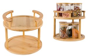Organizador Giratorio para Especias WDF, Estante para Condimentos, Juego de Almacenamiento de Especias, Estante de Bambú para Especias - Product Image 6