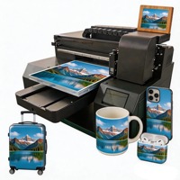 Impresora UV Plana A3 Pequeña con Pantalla Táctil, Impresora de Inyección de Tinta para Negocios, Impresión en Carcasas de Teléfono, Acrílico, Madera, Vidrio, Botellas y Bolígrafos
