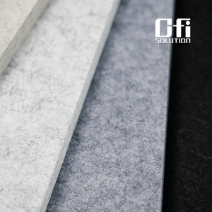 Pannello acustico del soffitto in poliestere che appende <span class=keywords><strong>pannelli</strong></span> acustici del controsoffitto fonoassorbente pannello acustico per l'ufficio - Product Image 5