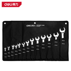 KAODEE Multipurpose Auto Repair <b>Hardware</b> Tool Set13-piece Mirror Polished Double Open-End Wrench Set DL160013T DL160013T Wrench - Product Image 1