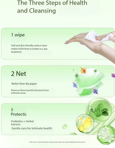 Lingettes intimes écologiques douces sans alcool, 80 pièces, hypoallergéniques, nettoyage en profondeur pour femmes, soins intimes, certifiées CE - Product Image 3