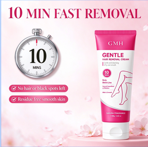 Crème dépilatoire douce OEM, action rapide en 10 minutes, ingrédients naturels, hydratante, parfum Sakura, pour le corps, les jambes et la ligne du bikini - Product Image 4