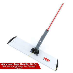 Manico per scopa in alluminio da 120 cm con attacco in velcro per la pulizia dei pavimenti - Product Image 2