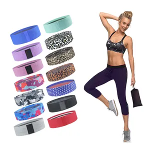 Hip Booty Band Elastische Oefening Workout Yoga Fitness Stof Weerstand Bands Met Custom Logo