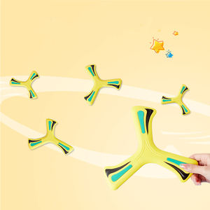 <span class=keywords><strong>Boomerang</strong></span>-juguetes interactivos de 3 hojas para niños, juguete con forma de disco volador suave, para acampar al aire libre - Product Image 2