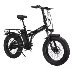 Venta Directa de Fábrica, Bicicleta Eléctrica Plegable de 48V 500W, 7 Velocidades, 20 Pulgadas, con Llantas Anchas, para Adultos - Product Image 1
