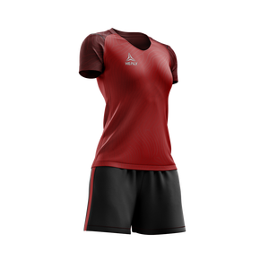 Camiseta de Fútbol para Mujer Healy Color Block Slim Fit, Estilo Rojo Pasión Verano 26, Transpirable y Ligera con Servicio OEM - Product Image 2