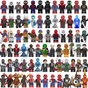 NEU Spider Men Super Heroes In den Spider Verse Agent Venom Gwen Mini Action figuren SET MODE Bausteine Spielzeug für Kinder