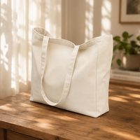 Sac fourre-tout en toile recyclée robuste, personnalisé avec impression offset, à longues poignées, extra large, en coton uni avec motif lettres, vente en gros