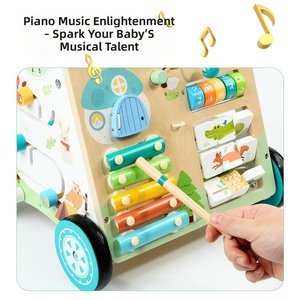 Il Nuovo Carrello Multifunzione per Bambini, Giocattolo Educativo Montessori in Legno per Imparare a Camminare, per Bambini e Bambine - Product Image 5