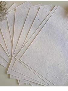 Kartu dan Label Kertas Ramah Lingkungan Buatan Tangan yang Dapat Ditanam, Berlapis Resin dengan Cetakan Benih di Satu Sisi untuk Pembungkus - Product Image 2