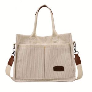 New Fashion Cotton Grocery Eco Friendly Shopper Zipper Women's Tote <b>Bags</b> with Printed logo and Straps - Product Image 1