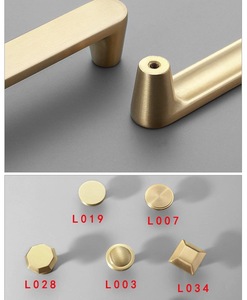 Armoire <span class=keywords><strong>de</strong></span> cuisine antique tiroir armoire poignées robuste meubles poignée et boutons matériel laiton européen chambre bureau ECH - Product Image 6